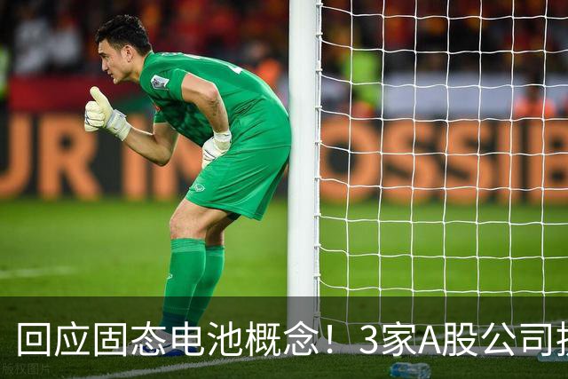 回应固态电池概念！3家A股公司提示风险